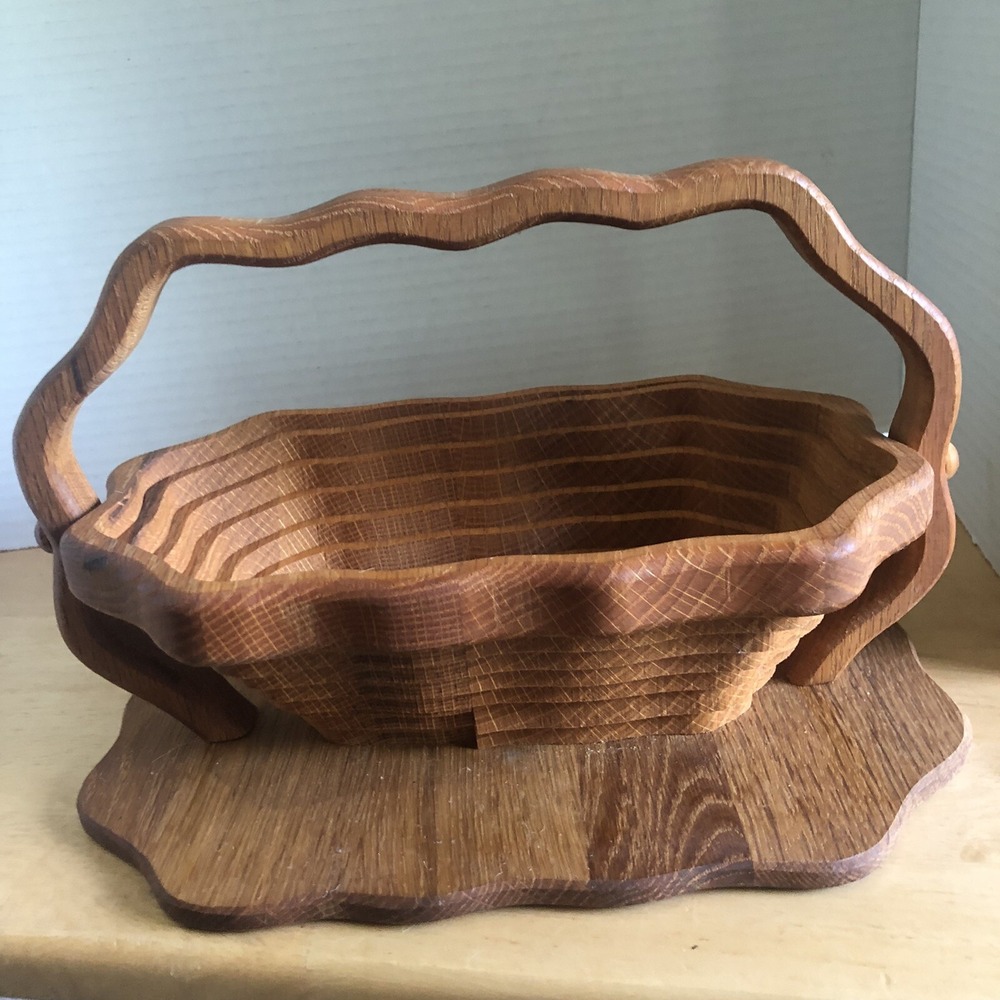 Wooden Bowl, Collapsible Wooden Bowl, Table Decor